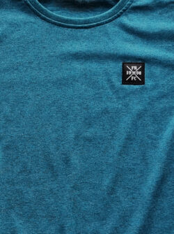 Casual Feyenoord T-Shirt (Kruislogo label) - Blauw Detail