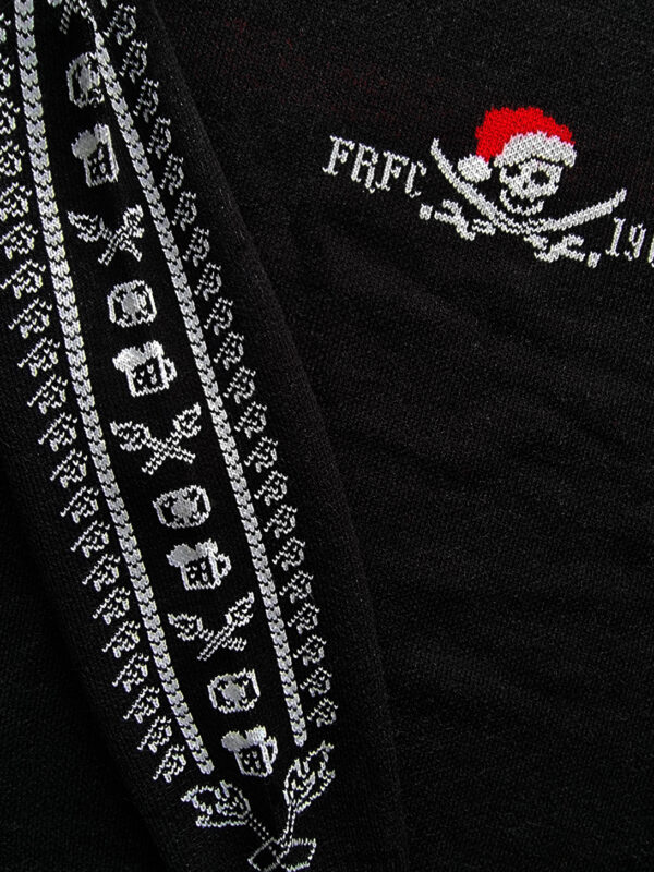 Casual Kersttrui 2023, Black Pirate - Mouw Front Detail