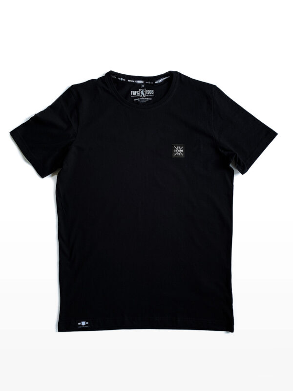 Casual T-Shirt (Kruislogo label) - Zwart, Casual Feyenoord T-Shirt
