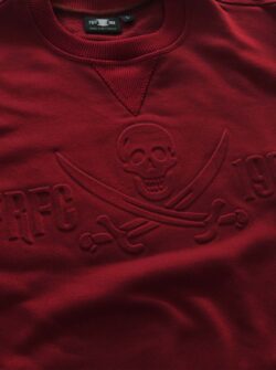 Feyenoord Crewneck - FRFC1908 Pirate 3D Relief - Bordeaux Rood