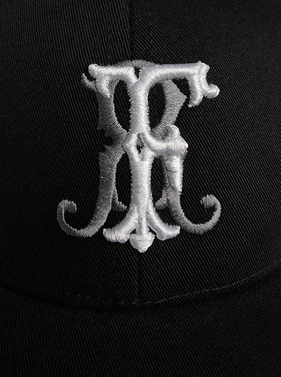 FR Baseball Cap - Zwart - Detailfoto