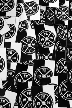 Kruislogo Stickers Black & White