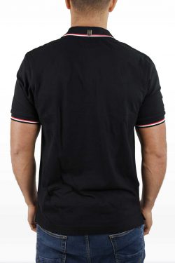 Double Tipped Polo, Rood/Wit (zwart)