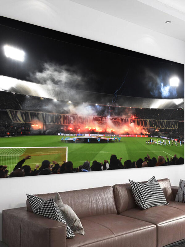 Rotterdammers Duiken voor Niemand, Woonkamer Feyenoord Canvas