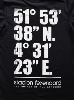 Coördinaten Stadion Feijenoord - T-Shirt - Achterkant Detail