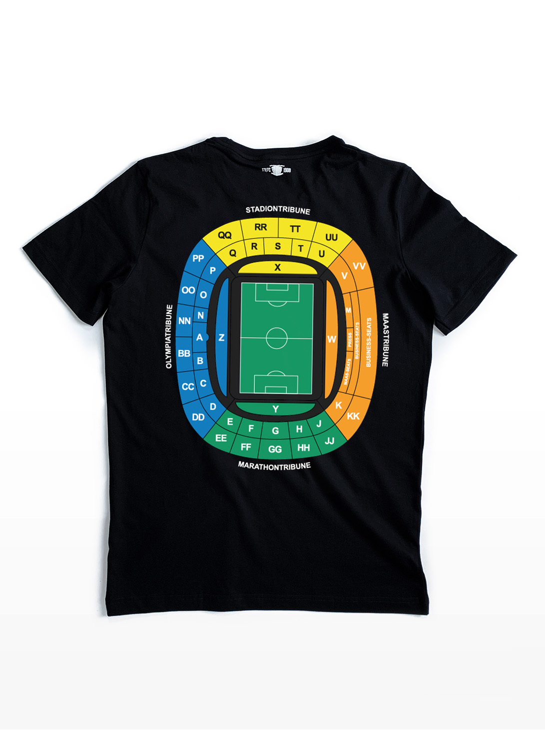 Stadion Feyenoord Plattegrond - T-Shirt, Achterkant