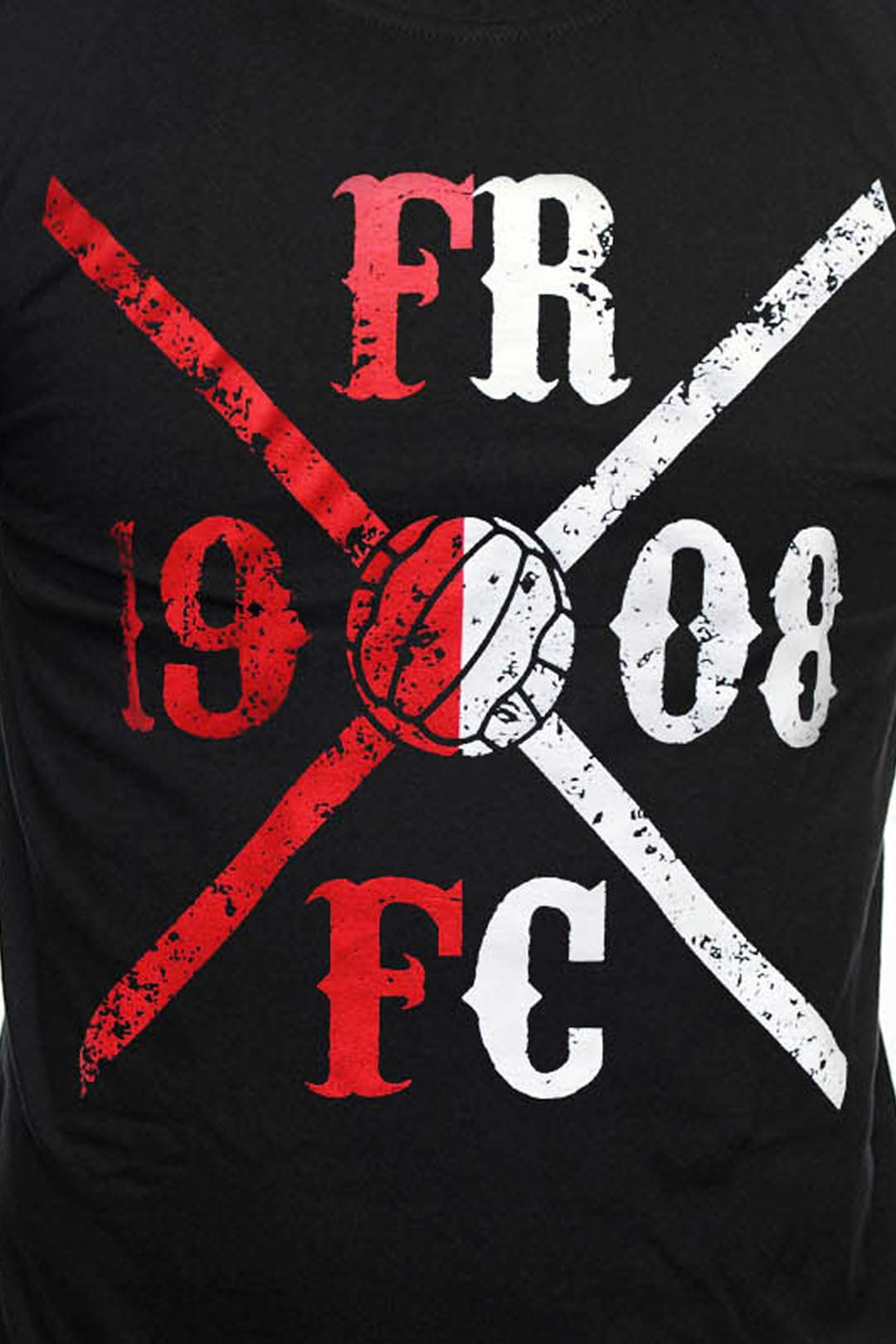FRFC1908 Kruislogo shirt Rood/Wit