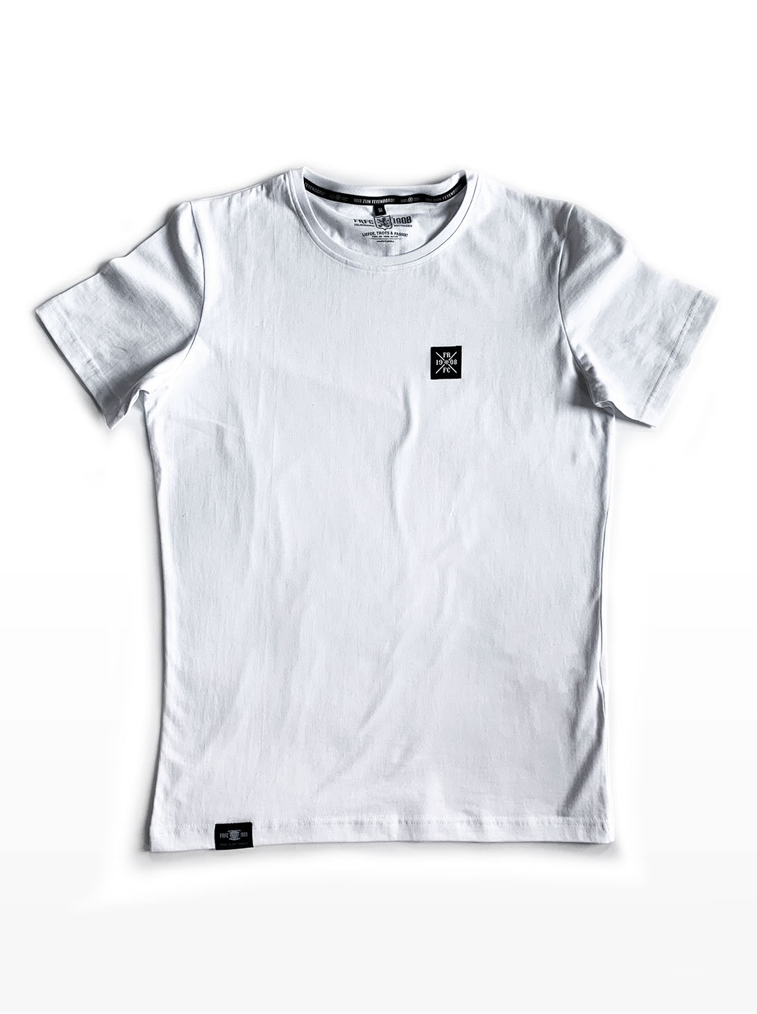 Feyenoord Casuals T-Shirt, Kruislogo Shirt - Wit