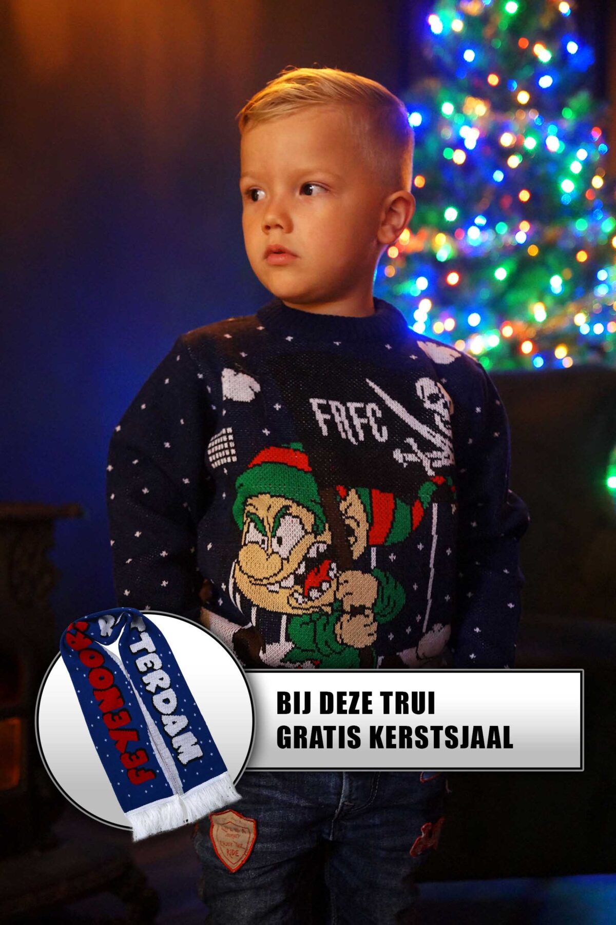 FRFC1908 - Feyenoord Kersttrui Kids - Jingle Rel