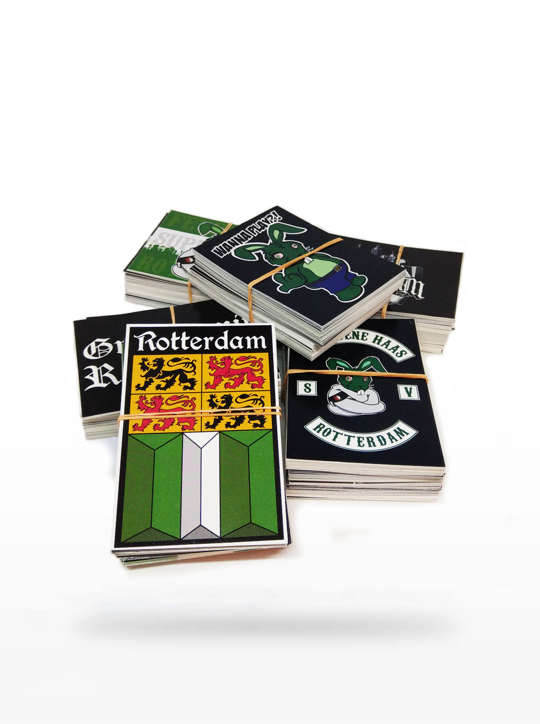 Rotterdam XXL Stickerset - Groen & Witte Stickers