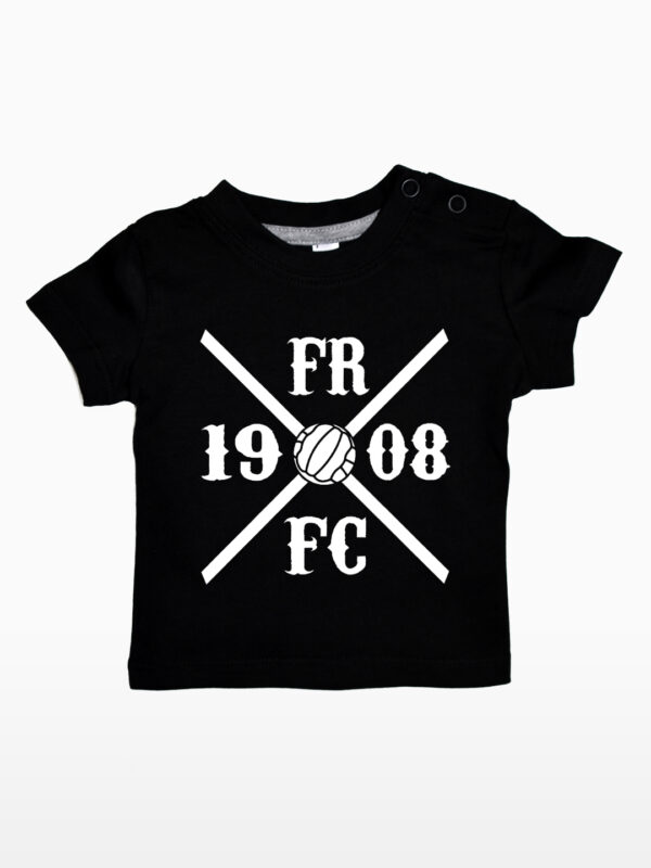 Baby Shirt Kruislogo - Zwart